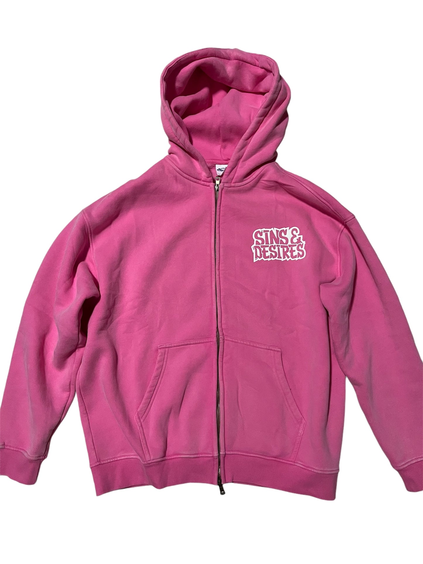 Sins & Desires Zip Up Hoodie Vol.1 Pink