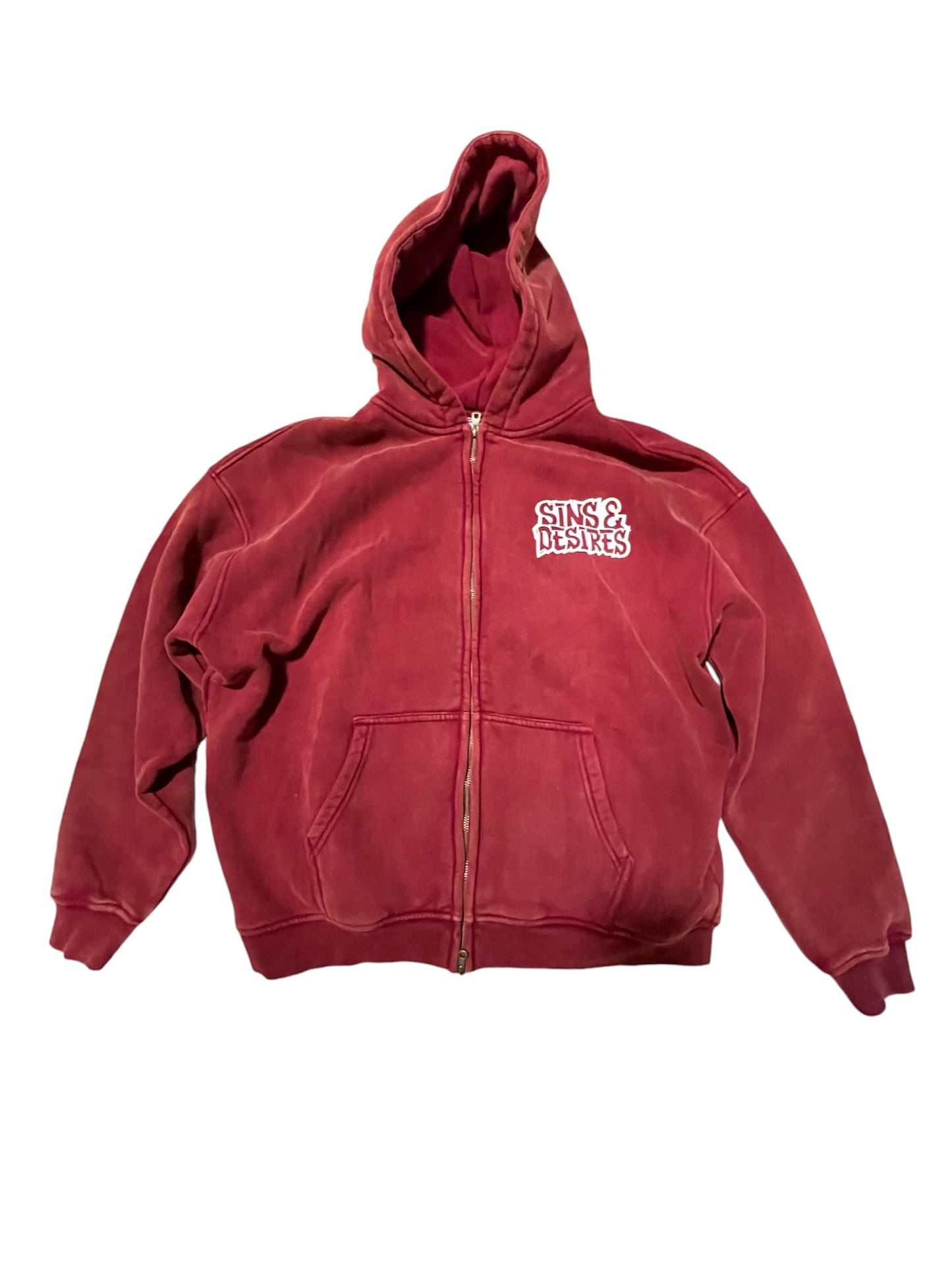 Sins & Desires Zip Up Hoodie Vol. 1 Red