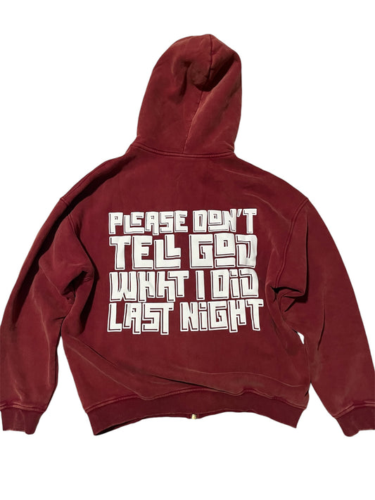 Sins & Desires Zip Up Hoodie Vol. 1 Red
